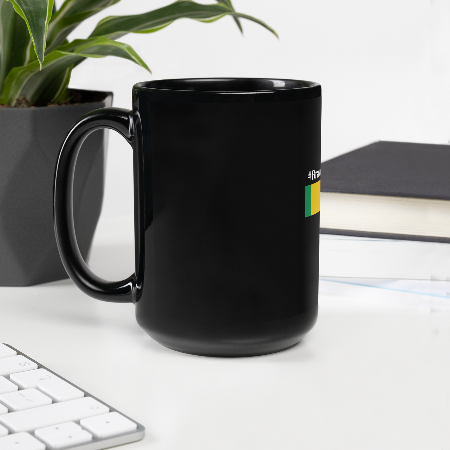 Bravest Generation Black Glossy Mug